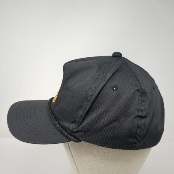 Arson Kansas City Task Force Snapback 5 Panel Cap Black One Size Rope Sportsman - Picture 3 of 9